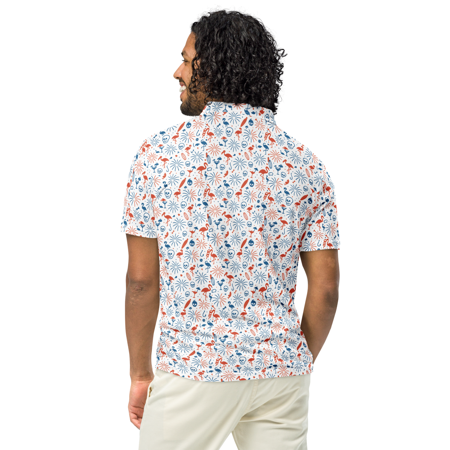 Red, White & Reckless Men’s slim fit polo