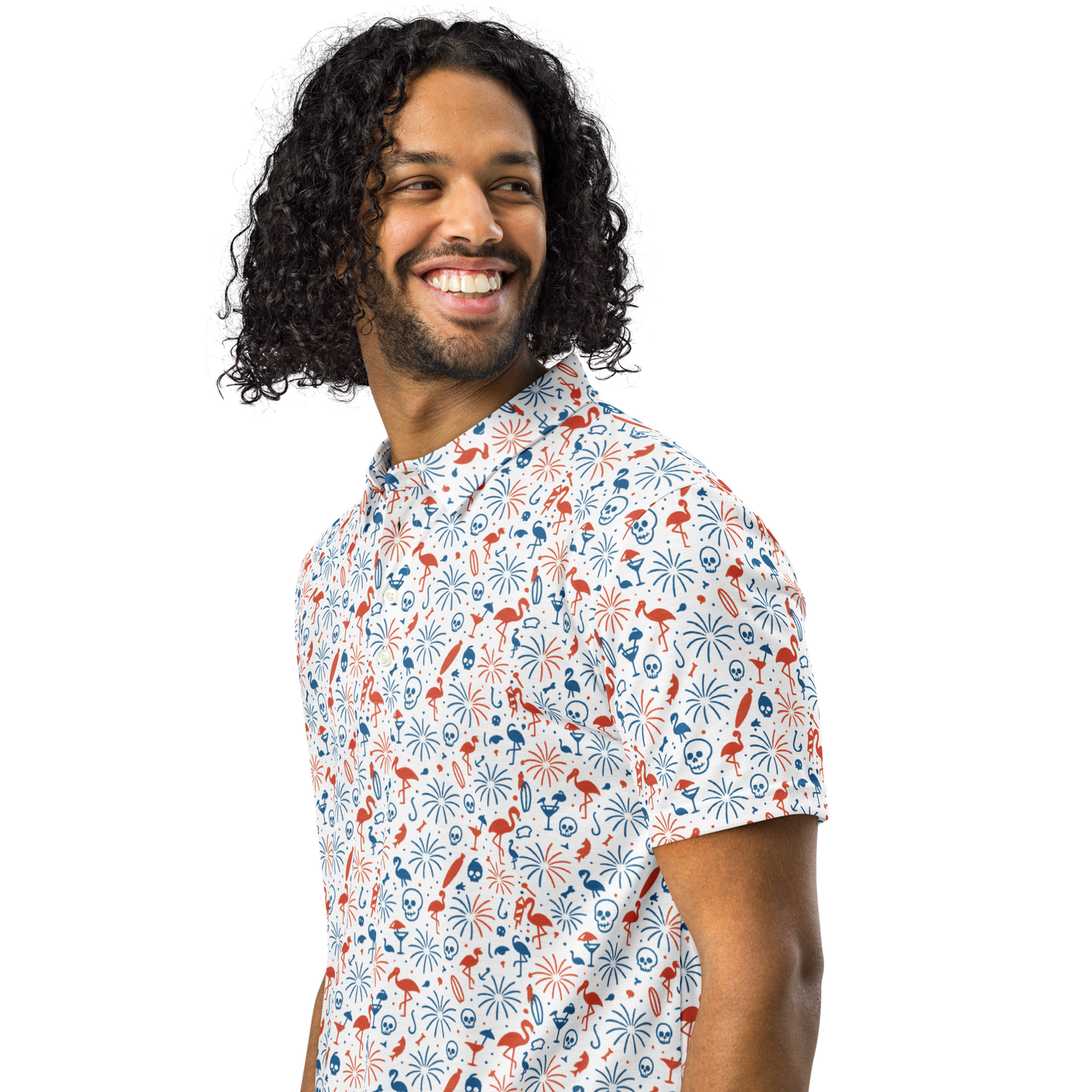 Red, White & Reckless Men’s slim fit polo