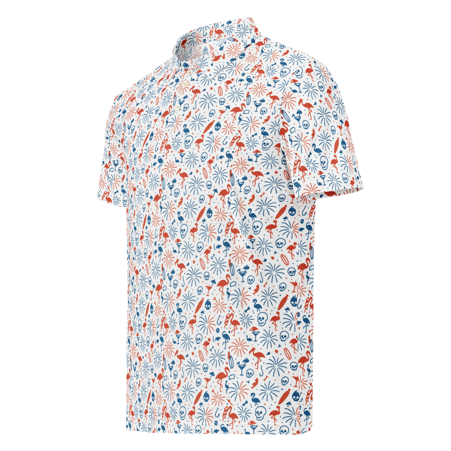 Red, White & Reckless Men’s slim fit polo
