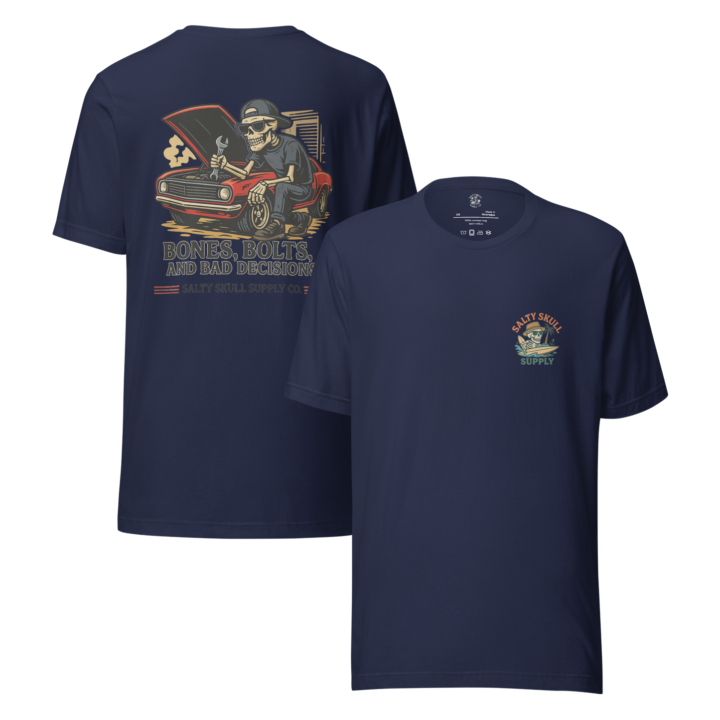 Bones, Bolts, and Bad Decisions – T-Shirt