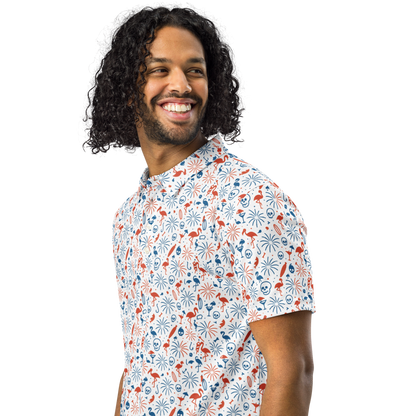 Red, White & Reckless Men’s slim fit polo