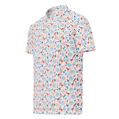 Red, White & Reckless Men’s slim fit polo