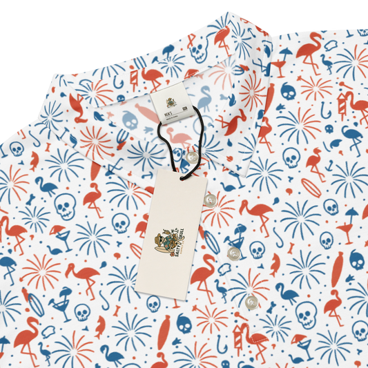 Red, White & Reckless Men’s slim fit polo